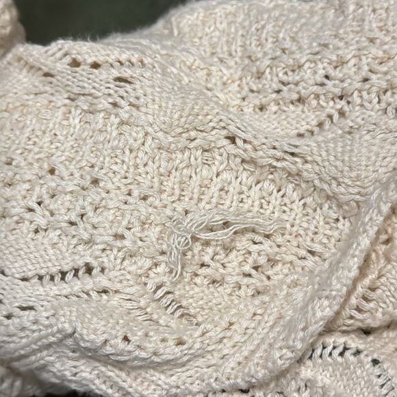 Anthropologie Crochet-Back Denim Utility Jacket Military Dark Green S - Picture 7 of 7